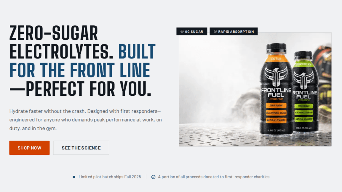 DTC Hydration Storefront